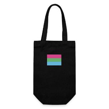 Polysexual Pride Flag - Gift Bag for Bottles - black - Front