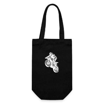 Motorcycle Racing, Off-Road Jumping, Off-Road Riding - Gift Bag for Bottles - black - Front
