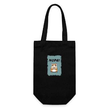Nope! -Hamster - Gift Bag for Bottles - black - Front