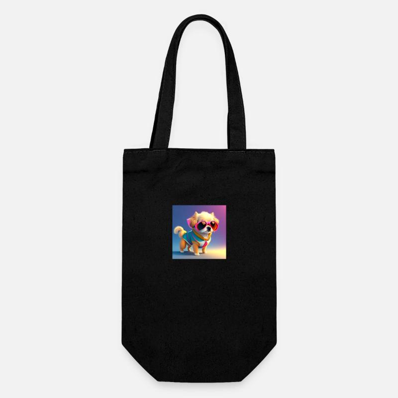 Chien - Sac à bouteille - noir