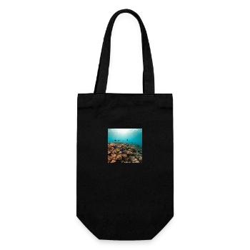 Coral reef - Gift Bag for Bottles - black - Front