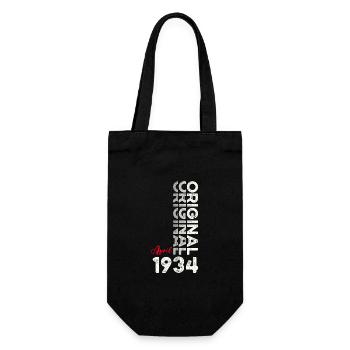 90e anniversaire mari Original avril Vintage 1934 - Sac à bouteille - noir - Devant