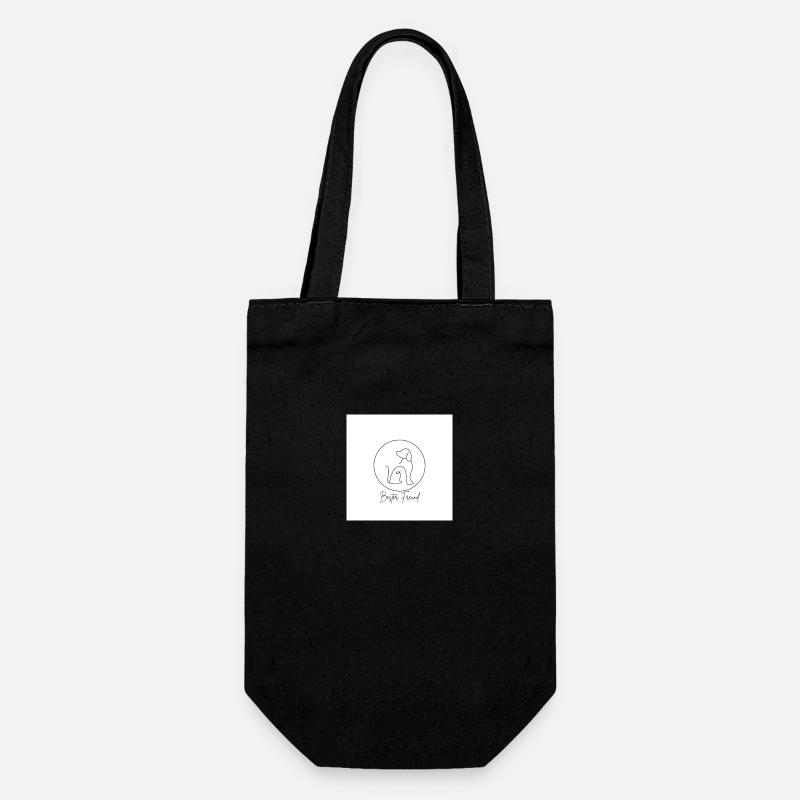 Dog lover - Gift Bag for Bottles - black