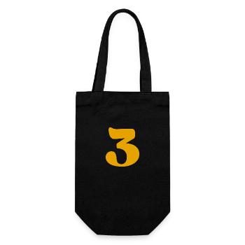 3 - Gift Bag for Bottles - black - Front