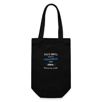 Paralpiniste Génial - Sac à bouteille - noir - Devant