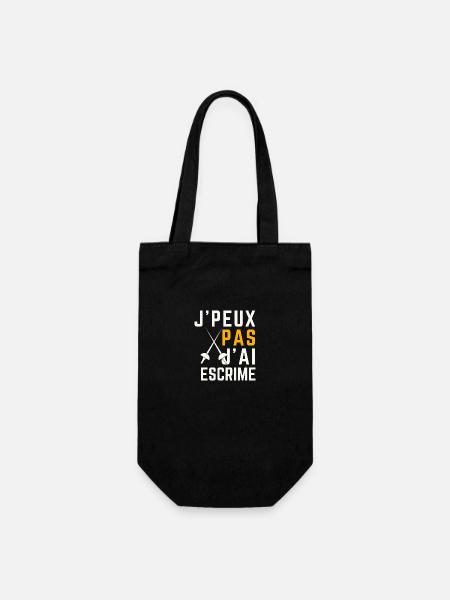 J peux pas j ai Escrime - Sac à bouteille - noir