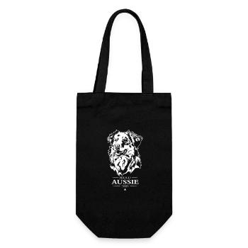 Aussie Dad Dogs Australian Shepherd Dog Wilsigns - Gift Bag for Bottles - black - Front