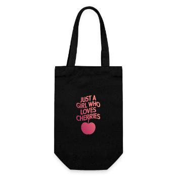 Cherries Cherries Fruits Food - Gift Bag for Bottles - black - Front
