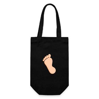 Foot Feet Foot Care Podiatry Gift Gift Idea - Sac à bouteille - noir - Devant