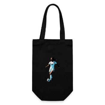 Football Woman - Relatable Sports Sticker - Gift Bag for Bottles - black - Front