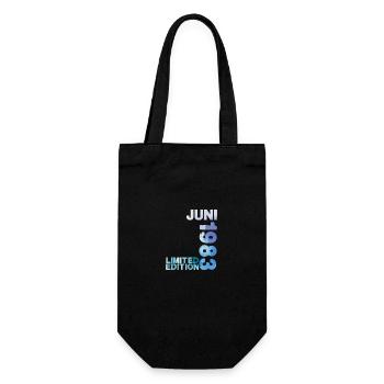 40th Birthday 40 Year Limited Edition June 1983 - Gift Bag for Bottles - black - Front