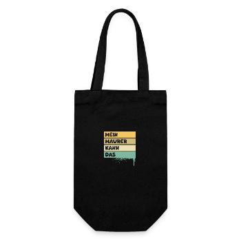 Occupation: Bricklayer - Gift Bag for Bottles - black - Front