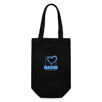 Geschenk für Mason - Geschenkbeutel für Flaschen - Schwarz - Vorne