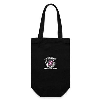 Never Underestimate The Power Of Gemini - Gift Bag for Bottles - black - Front