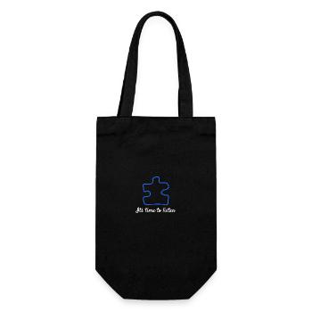 Autism It's Time To Listen - Gift Bag for Bottles - black - Front