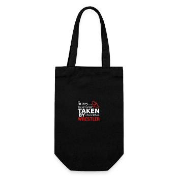 Taken By A Brave And Bold Wrestler - Gift Bag for Bottles - black - Front