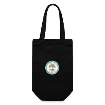 🌱Rooted in Faith Growing in Grace - Gift Bag for Bottles - black - Front