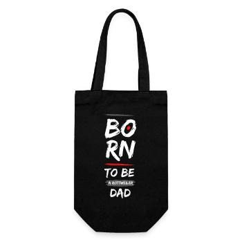 Born to be Rottweiler - Geschenkbeutel für Flaschen - Schwarz - Vorne