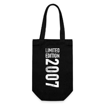 Limited Edition 2007 16. Geburtstag Geschenk - Geschenkbeutel für Flaschen - Schwarz - Vorne