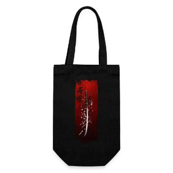 Ehrenhafte Klinge: Samurai's Oath - Geschenkbeutel für Flaschen - Schwarz - Vorne