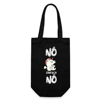 « Non, juste non » - Sac à bouteille - noir - Devant