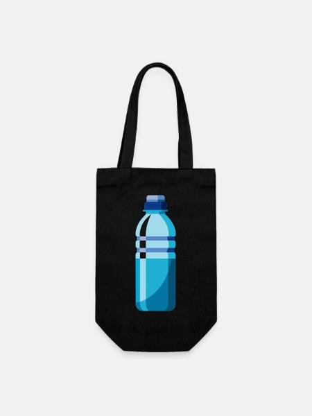 Wasserflasche - Geschenkbeutel für Flaschen - Schwarz