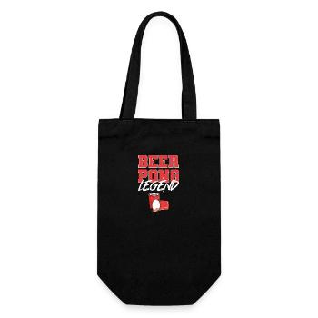 Beerpong Beer Pong Beer Pong Legend - Gift Bag for Bottles - black - Front