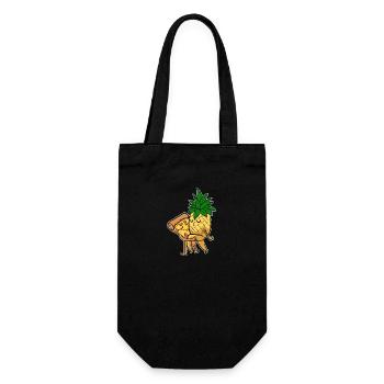 Pizza à l’ananas Hawaï - Sac à bouteille - noir - Devant