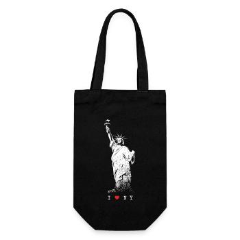 J’aime NY New York Statue de la Liberté USA Skyline NYC - Sac à bouteille - noir - Devant