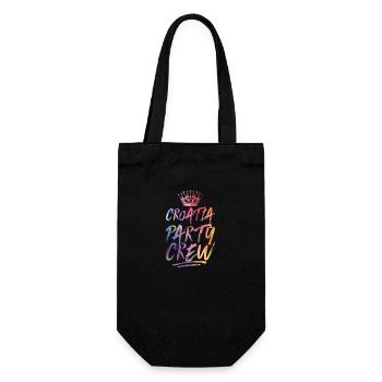 Croatia Party Crew Colorful - Gift Bag for Bottles - black - Front