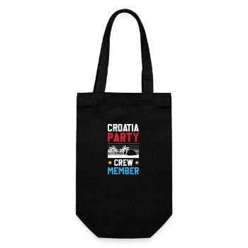 Croatie Party Crew - Sac à bouteille - noir - Devant