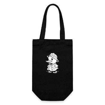 Dapper Duck - Ready for Adventure - Gift Bag for Bottles - black - Front