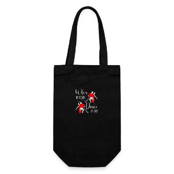 Salsa Tänzer Tänzerin - Geschenkbeutel für Flaschen - Schwarz - Vorne