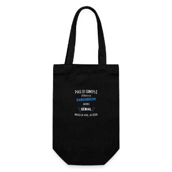 Awesome hiker - Gift Bag for Bottles - black - Front