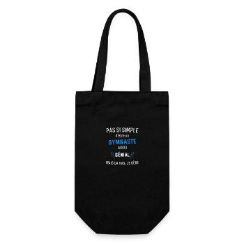 Awesome Gymnast - Gift Bag for Bottles - black - Front