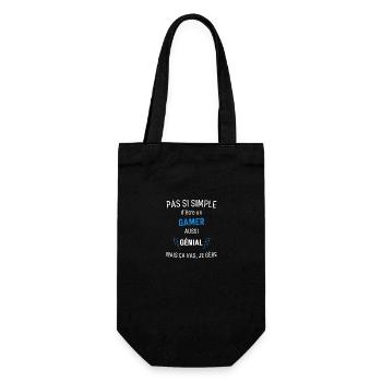 Awesome Gamer - Gift Bag for Bottles - black - Front