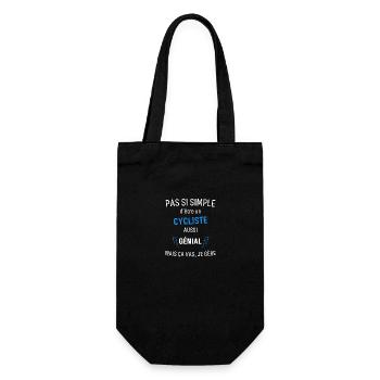Cycliste Génial - Sac à bouteille - noir - Devant