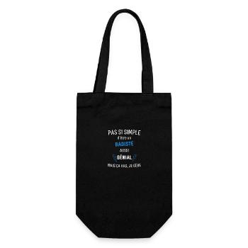 Badiste Génial - Sac à bouteille - noir - Devant