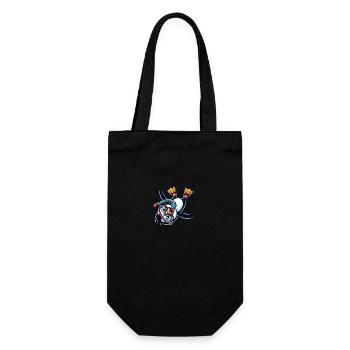 Süßer Cartoon Pinguin Taucher Schnorcheln - Geschenkbeutel für Flaschen - Schwarz - Vorne