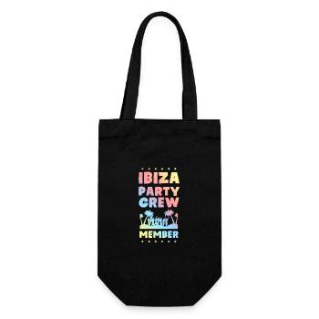 Ibiza Party Crew - Geschenkbeutel für Flaschen - Schwarz - Vorne