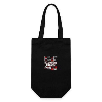 Occupational Therapist Occupational Therapist Work - Gift Bag for Bottles - black - Front
