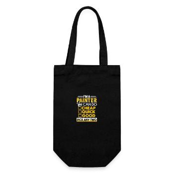Painter Painter I Can Do Cheap Quick Good - Gift Bag for Bottles - black - Front