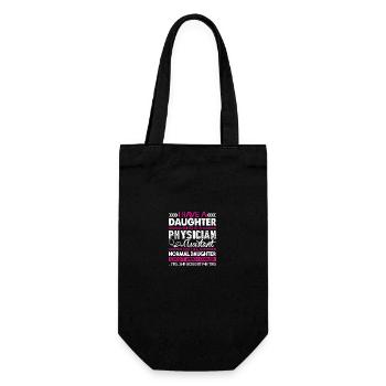 Physician Assistant Physician Assistant Daughter - Gift Bag for Bottles - black - Front