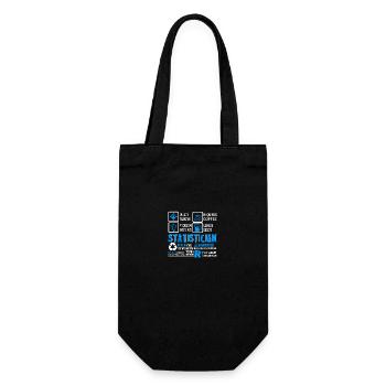 Statistician Statistician Problem Solving - Gift Bag for Bottles - black - Front