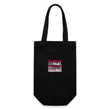 Aquarius Married A Aquarius Horoscope - Gift Bag for Bottles - black - Front