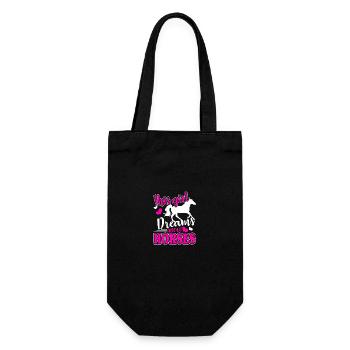 Horse This Girl Dreams About Horses - Gift Bag for Bottles - black - Front