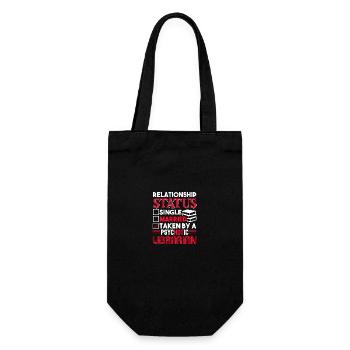 Librarian Librarian Relationship Status - Gift Bag for Bottles - black - Front