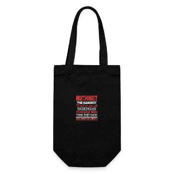 Machinist Machinist The Hardest Part Of My Job - Gift Bag for Bottles - black - Front