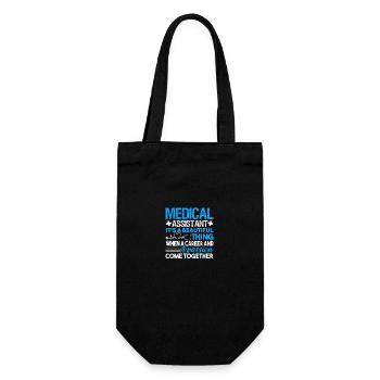 Medical Assistant Medical Assistant Jobs - Gift Bag for Bottles - black - Front