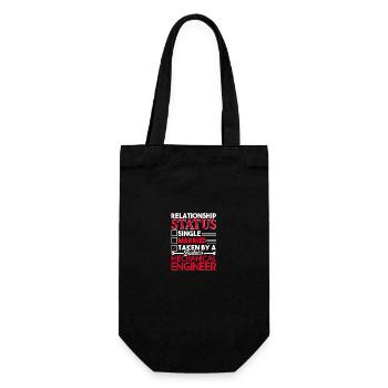 Mechanical Engineer Relationship Status - Gift Bag for Bottles - black - Front